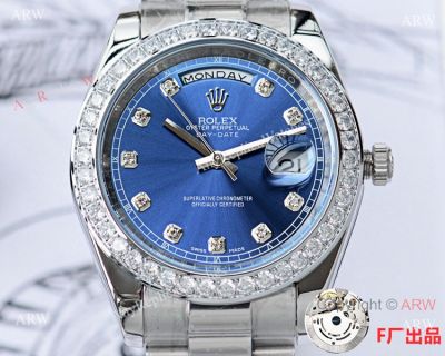 Rolex Day Date Replica Blue Diamond Dial President Watch 40mm
